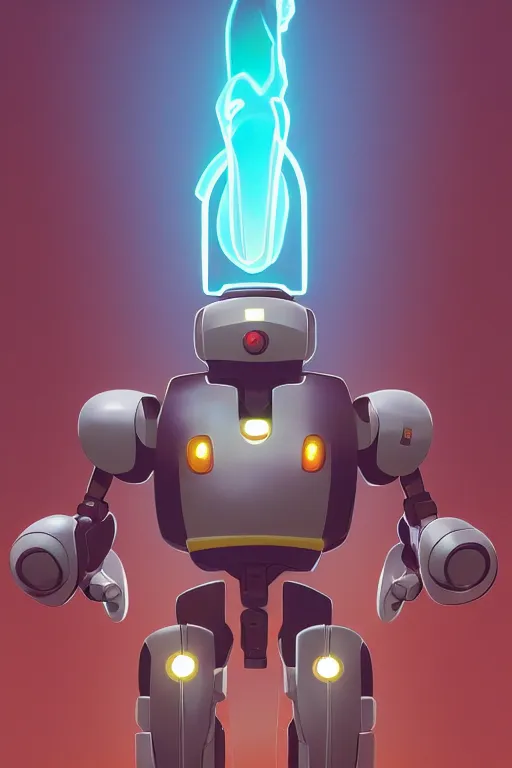 Image similar to metabots medabots medarotto medarot robot minimalist comics, behance hd by jesper ejsing, by rhads, makoto shinkai and lois van baarle, ilya kuvshinov, rossdraws global illumination ray tracing hdr radiating a glowing aura