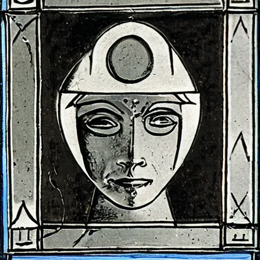 Image similar to a medieval hero, bauhaus, sharp focus