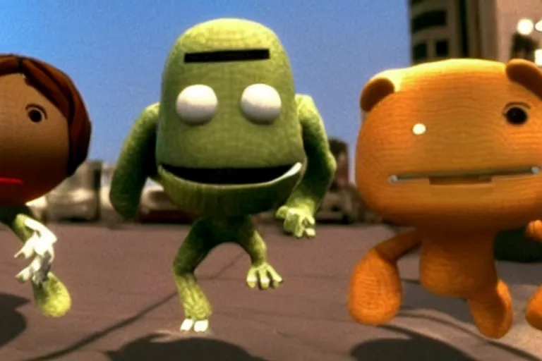 Image similar to a still of littlebigplanet movie directed by michael mann in 1 9 9 6