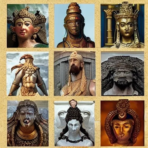 Prompt: all of the gods in human history combined