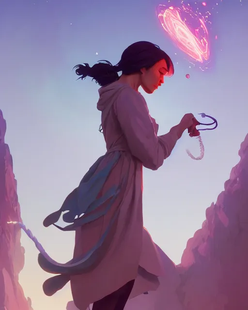 Prompt: highly detailed vfx portrait of a mage casting magic, correct anatomy and body proportions, unreal engine, greg rutkowski, loish, rhads, beeple, makoto shinkai and lois van baarle, ilya kuvshinov, rossdraws, tom bagshaw, alphonse mucha, global illumination, detailed and intricate environment