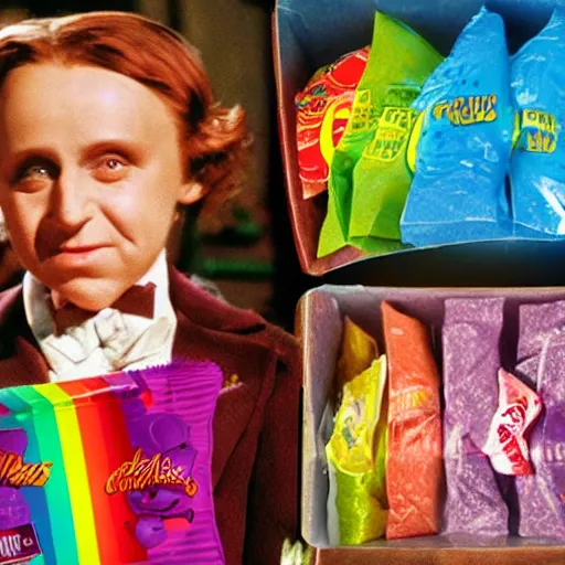 Prompt: The fatal after effects of Willy Wonka’s untested and banned candy, and the corpses it turned unrecognizable —cfg_scale 3