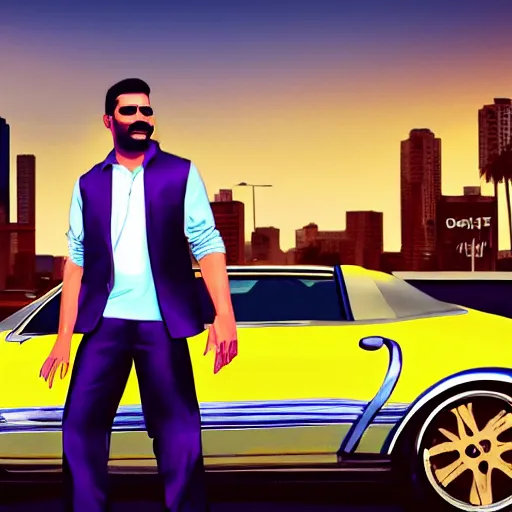 Prompt: !dream hasan as a GTA style character on a loading screen, 4k, high detail, high-resolution photograph, professional photography, ultra-detail