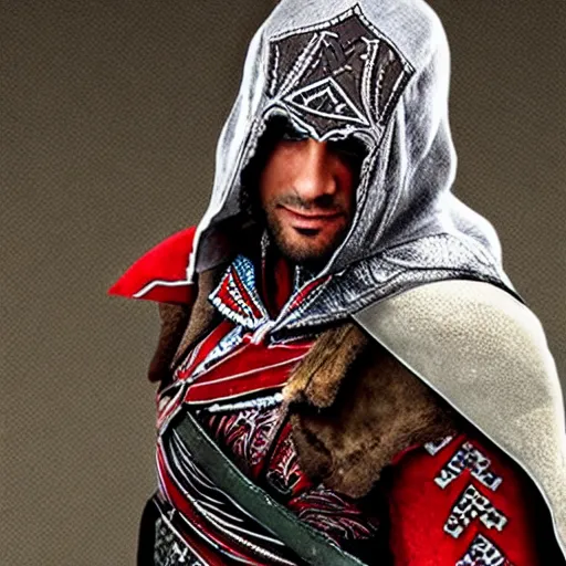 Image similar to ezio auditore as an aztec