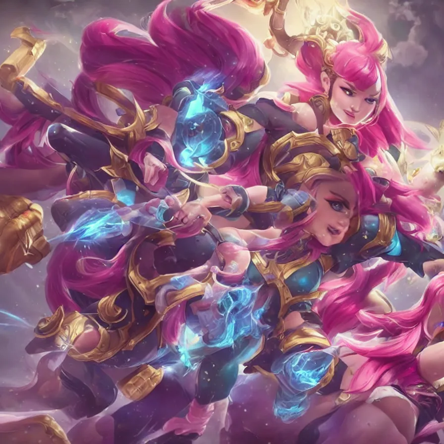 Image similar to Trending on ArtStation, League of Legends, Star Guardians