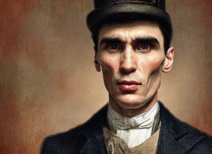 Prompt: thomas shelby as a alligator, lowbrow, matte painting, 3 - d highly detailed, in the style of mark ryden,