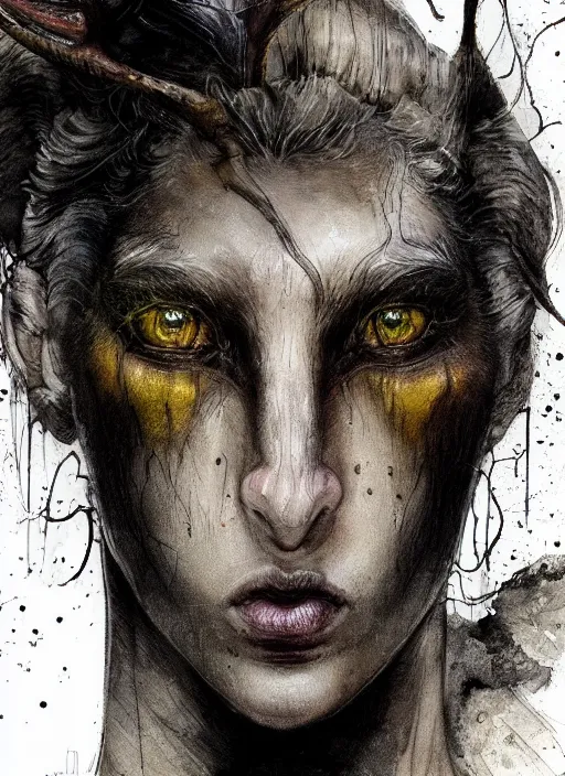 Image similar to portrait, mutant bambi, watercolor, dramatic lighting, cinematic, establishing shot, extremly high detail, foto realistic, cinematic lighting, pen and ink, intricate line drawings, by Yoshitaka Amano, Ruan Jia, Kentaro Miura, Artgerm, post processed, concept art, artstation, matte painting, style by eddie mendoza, raphael lacoste, alex ross