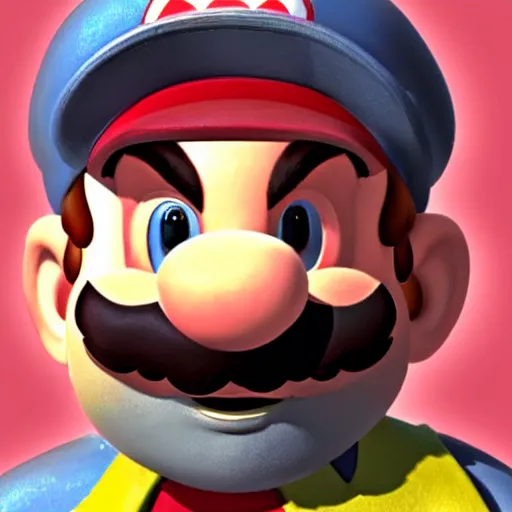 Image similar to photo of mario as a grandpa