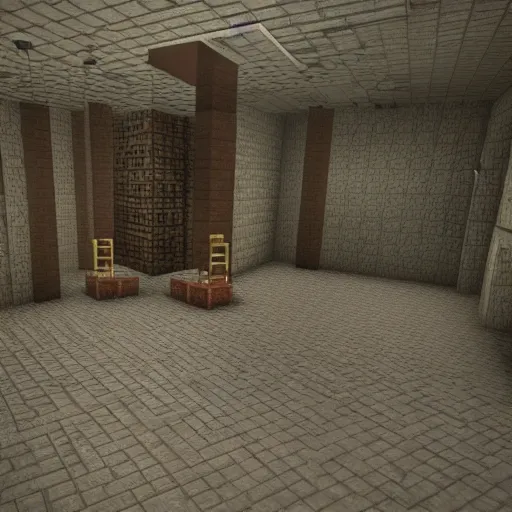 Image similar to silent hill in style of minecraft, highly detailed, realistic, 8 k