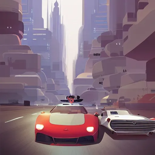 Image similar to gta : dubai, by goro fujita