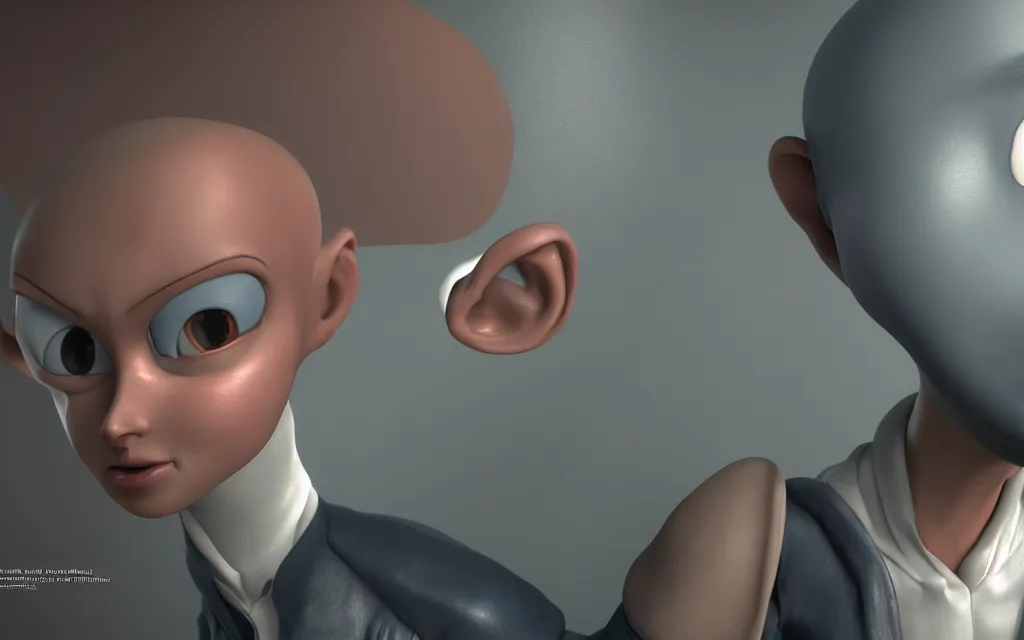 Image similar to megamind blue head got no bitches, atmospheric, mist, epic, photorealistic, realistic, rule of thirds, extremely detailed, 4 k, 8 k, unreal engine 5 render, rim lighting, rtx, ray traced lighting, shot on 3 5 mm, film grain