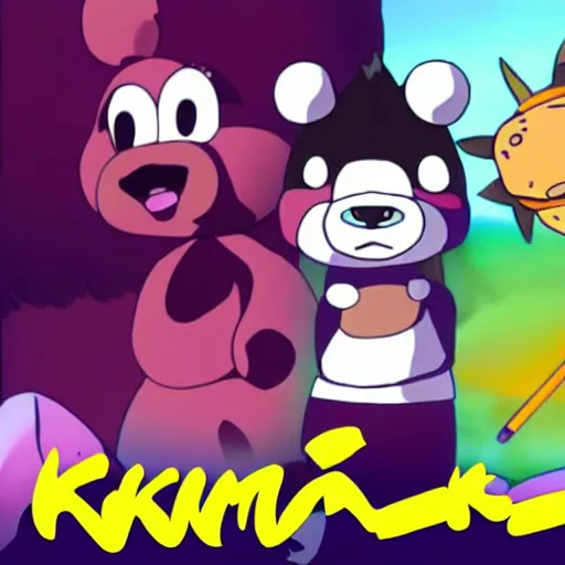 Prompt: kuma by toei animation