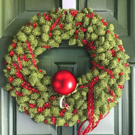 Image similar to christmas wreath woven of cannabis leaf ganja bud nugs reefer wreath leaves