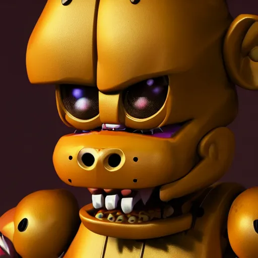 KREA - horror animatronic from fnaf, 8 k, super detailed, octane render,  vfx, super realistic, unreal engine 5