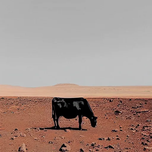 Image similar to “cow on mars”