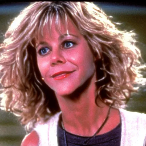 Prompt: meg ryan robot