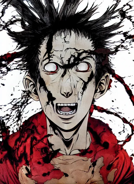 Prompt: Hyperrealistic photograph of Tetsuo from the manga Akira/, hyper detailled, sharp focus, 4k