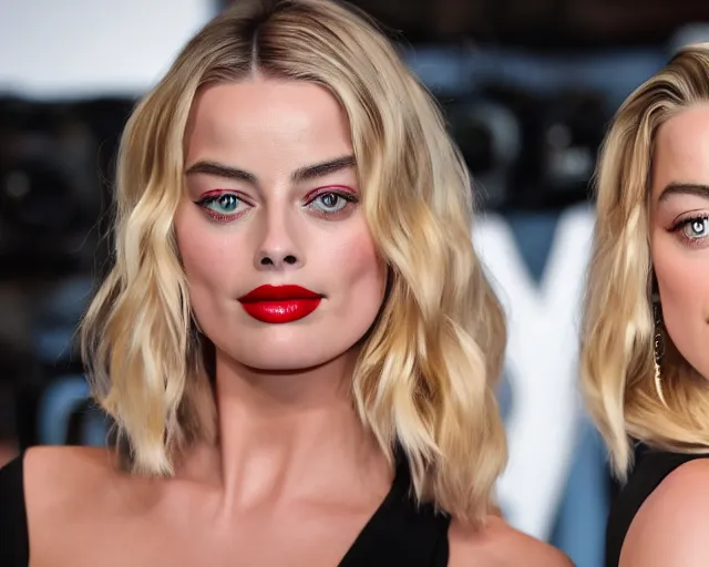 Prompt: margot robbie and amber heard mix, hyper realistic face, beautiful eyes, cinematic, long shot, hyper detailed, 8 5 mm photograph, 8 k resolution, film still, sharp lens, wide lens