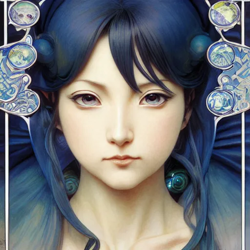 Prompt: intricately detailed vfx portrait of nami by eiichiro oda!, makoto shinkai, alphonse mucha, art by artgerm and greg rutkowski!, blue eyes!!, large aquiline nose!!, best of behance, concept art, sharp focus, adolphe bouguereau, annie leibovitz, stanley kubrick,