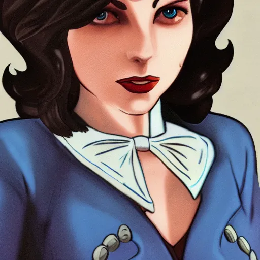 Prompt: Elizabeth from Bioshock Infinite