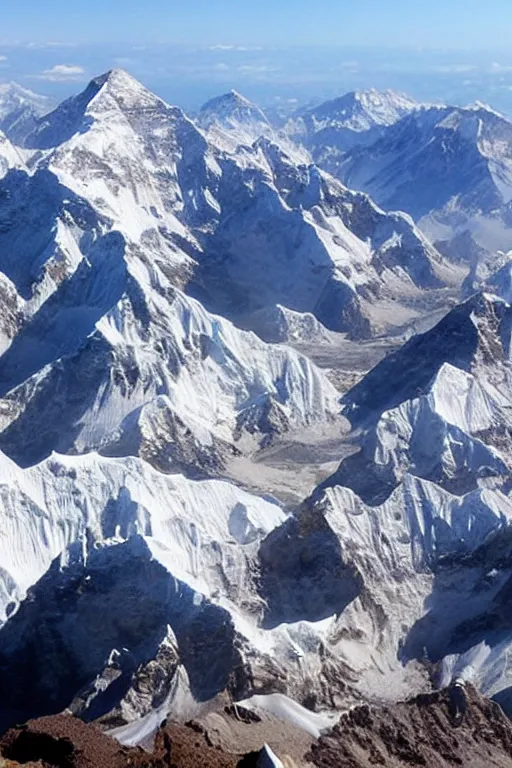 Image similar to view from the top of mount everest