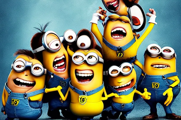 Image similar to Nicolas cage minions high resolution still film