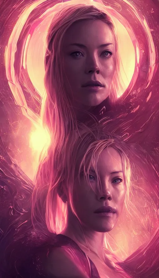 Image similar to kristanna loken, altered carbon, neon, dreamy vibe, fibonacci, sweat drops, insane intricate, highly detailed, cinematic, atmospheric. digital painting, artstation, concept art, smooth, sharp focus, illustration, unreal engine 5, 8 k, art by artgerm and greg rutkowski and alphonse mucha, laura sava, laura palmer