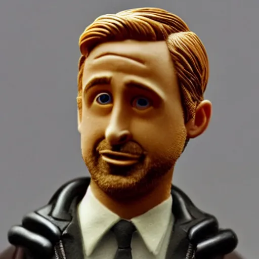 Image similar to plasticine ryan gosling