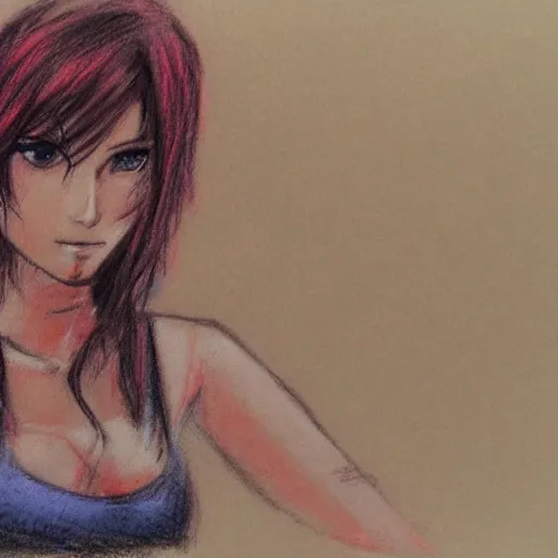 Image similar to Pastel sketch of Claire Redfield