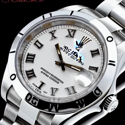 Image similar to exclusive watch, rolex, dial, engraving, professional photo, white background, high detail, close - up, photorealistic, in focus