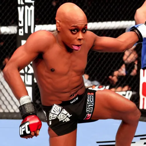 Image similar to ru paul in a ufc fight