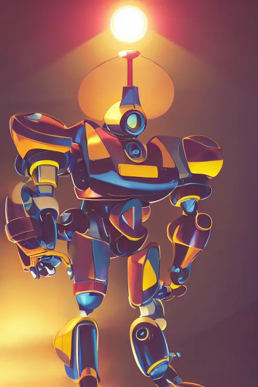 Image similar to metabots medabots medarotto medarot robot minimalist comics, behance hd by jesper ejsing, by rhads, makoto shinkai and lois van baarle, ilya kuvshinov, rossdraws global illumination ray tracing hdr radiating a glowing aura