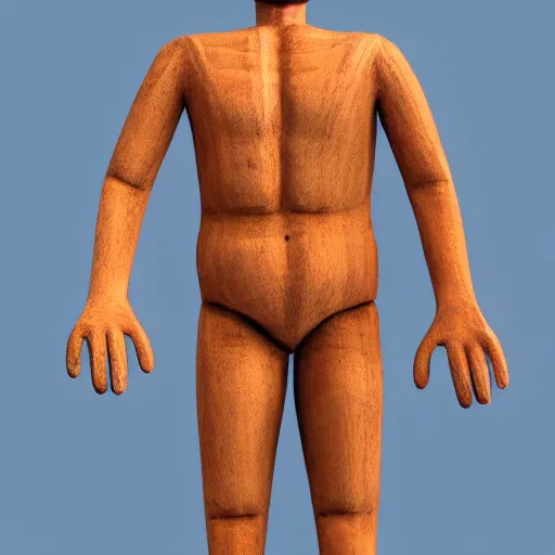 Image similar to fake human, full body