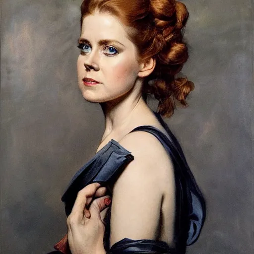 Prompt: amy adams in prey picture by j. c. leyendecker and peter paul rubens, asymmetrical, dark vibes, realistic painting, organic painting, matte painting, geometric shapes, hard edges, graffiti, street art : 2 by j. c. leyendecker and peter paul rubens : 4