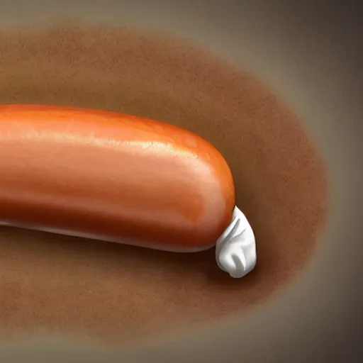 Prompt: hot dog made of hairy human flesh, grotesque, body horror, hd photorealistic