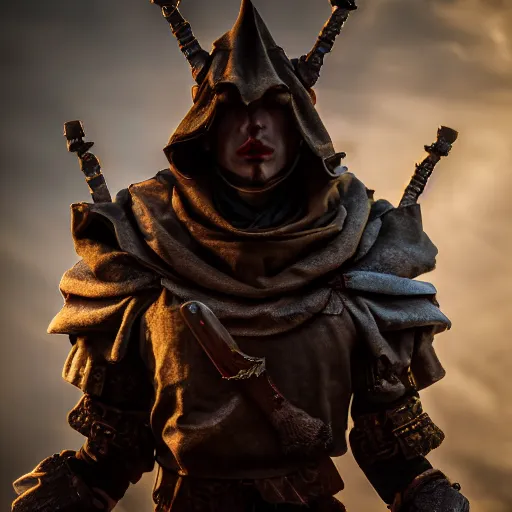 Prompt: jester warrior, dramatic lighting, cinematic, 4k