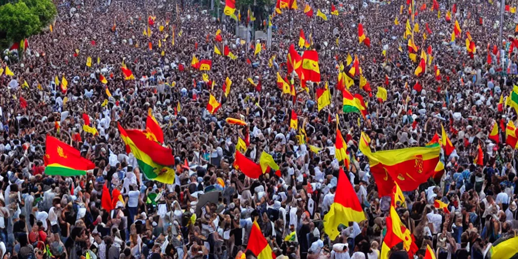 Image similar to protests against the dilma government, spain