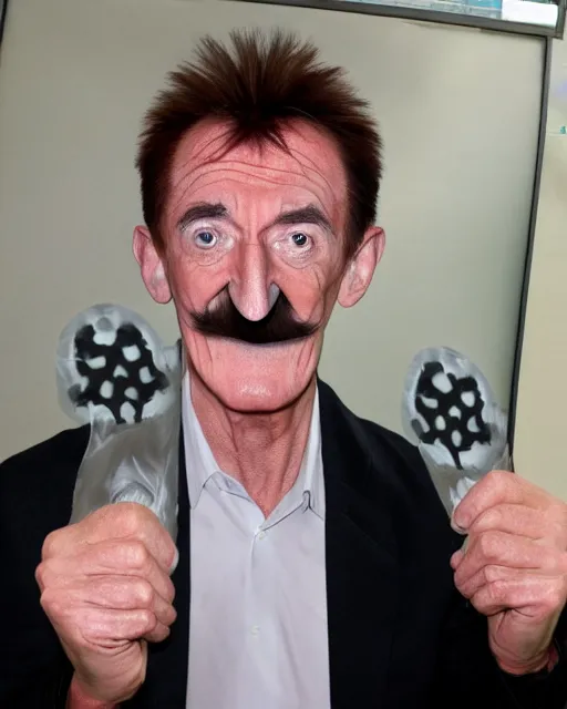 Image similar to detecting Barry Chuckle with an X-ray