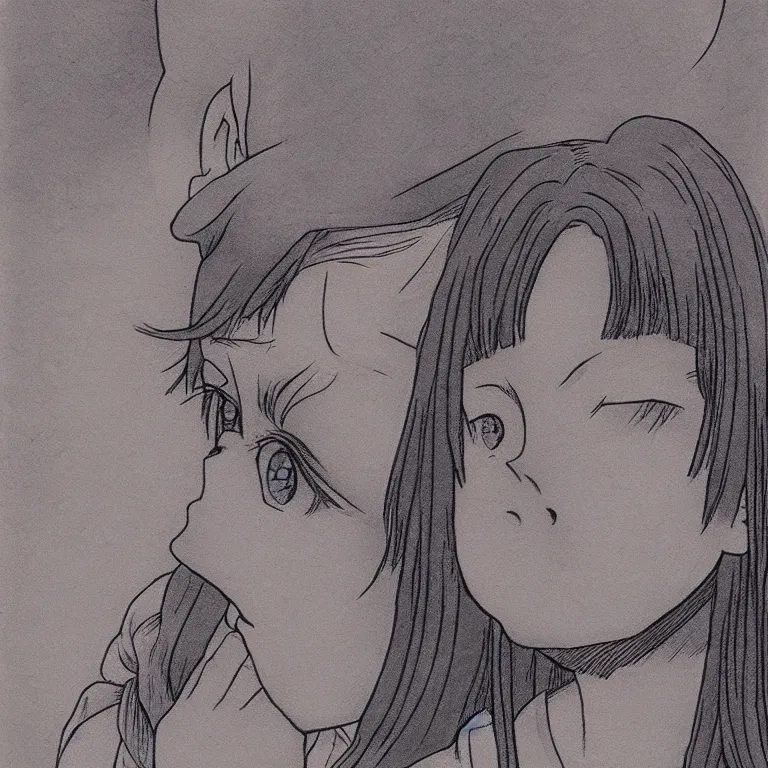 Image similar to young girl by naoki urasawa, detailed