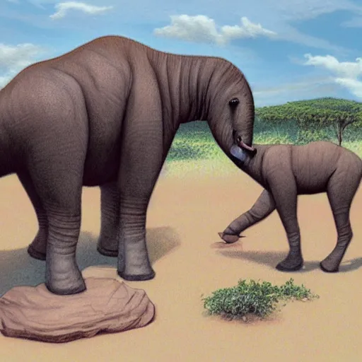 DinoDJ 🏳️‍🌈 on X: Deinotherium is such a weird animal, it's almost the  reverse of everything that would normally define an elephant   / X