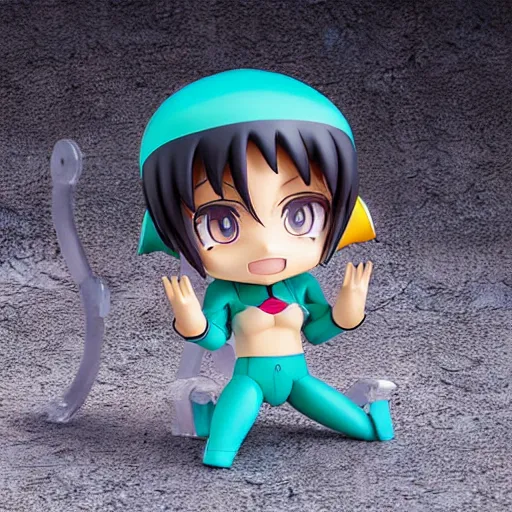 Prompt: high quality portrait flat matte painting of cute EVANGELION in the style of nendoroid and toon , flat anime style, thick painting, medium close-up