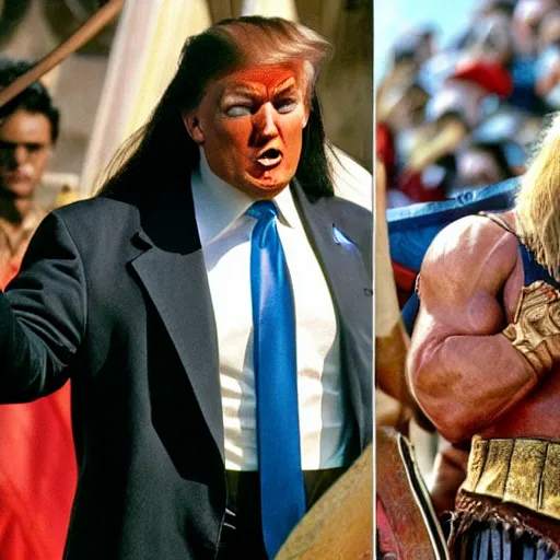 Image similar to donald trump as conan the barbarian