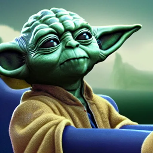 Prompt: Yoda on a rollercoaster, high definition, dramatic, super high resolution