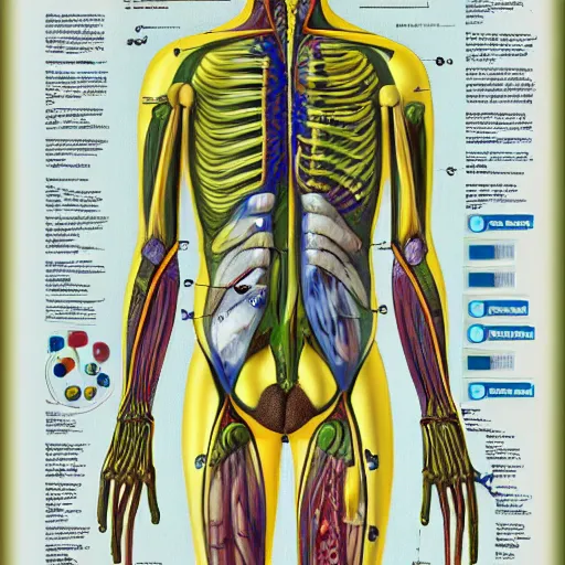 Image similar to A detailed biological anatomy of a minion, photorealistic, textbook, scientific