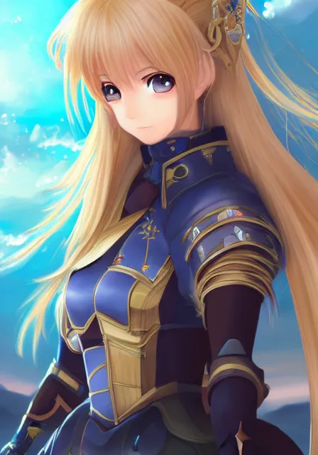 Prompt: A fantasy anime portrait of saber in anime fate, digital painting, by Yoneyama Mai and Rossdraws, digtial painting, trending on ArtStation, deviantart, two-dimensional