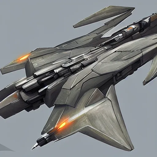 Image similar to Hiigaran interceptor fighter, Artstation, Homeworld 3 concept art, Award Winning Masterpiece, Very Detailed, Complex, Space, Homeworld, Digital Art