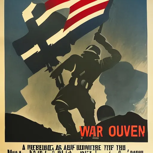 Image similar to a World War II propaganda poster for arch Linux