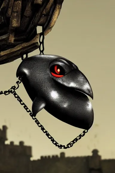 Image similar to very very intricate photorealistic photo of a chain chomp in an episode of game of thrones, photo is in focus with detailed atmospheric lighting, award - winning details