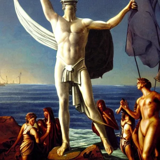 Prompt: colossus of rhodes