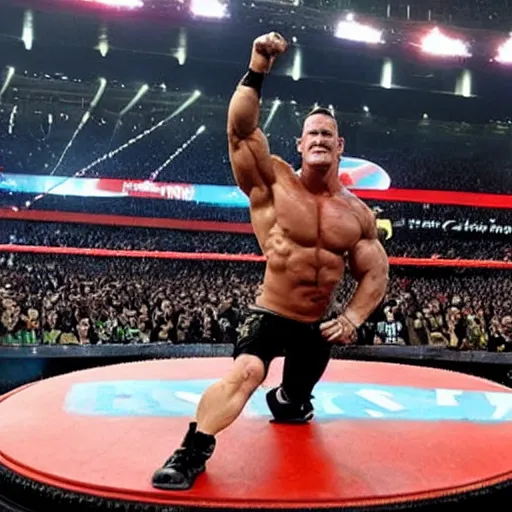 Image similar to John Cena do f 5 to huge tire